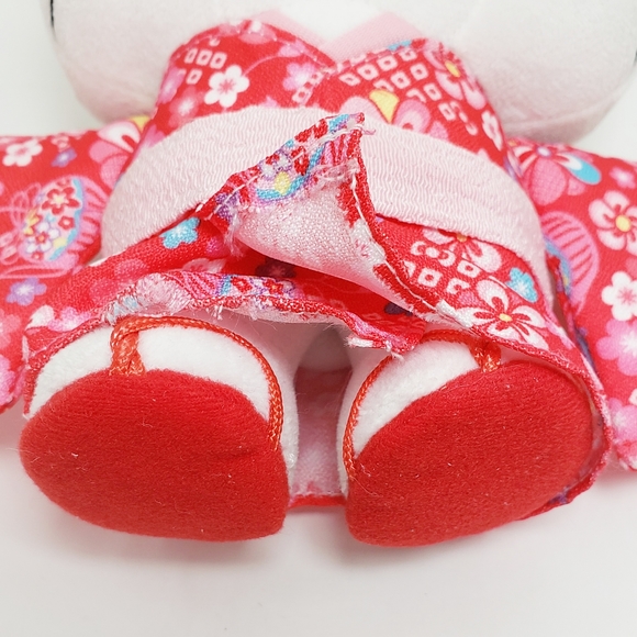 Sanrio Hello Kitty Plush Pink Red Kimono - Picture 5 of 9